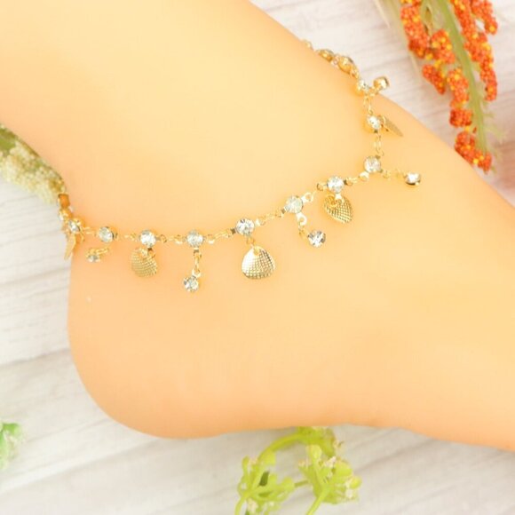 "Handmade Anklet – Elegant & Delicate Jewelry for Women | UNVRC1301 - Picture 6 of 10